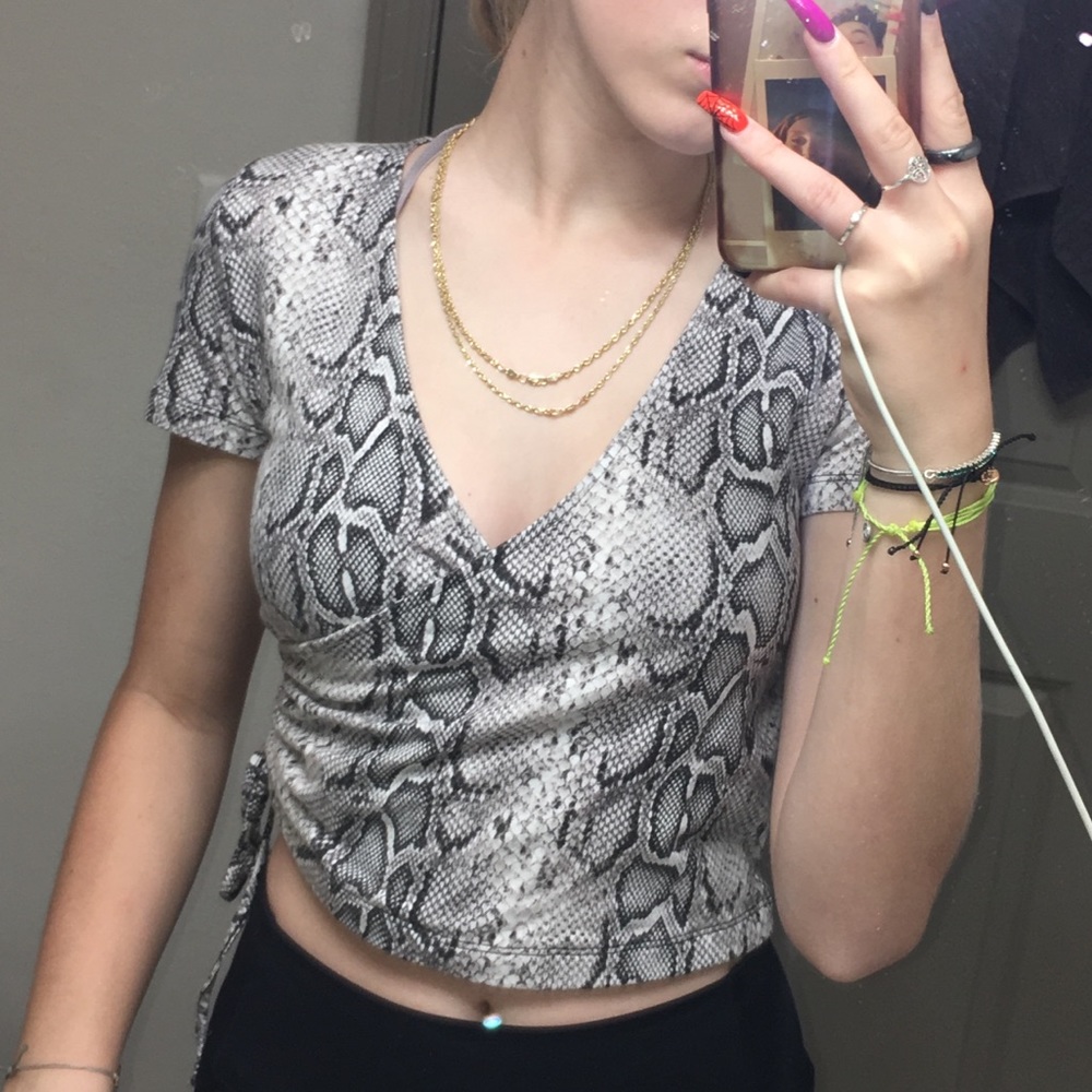 Forever 21 snake skin top
